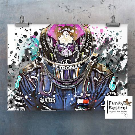 Hamilton F1 wall art | Jazzy Kestrel