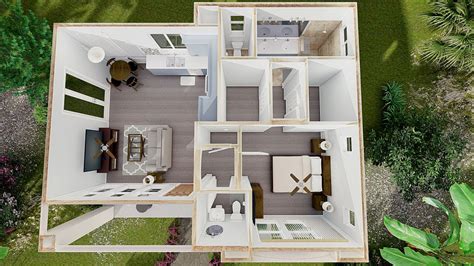 1 Bedroom ADU Floor Plans | Ritz ADU Design Build - San Diego CA