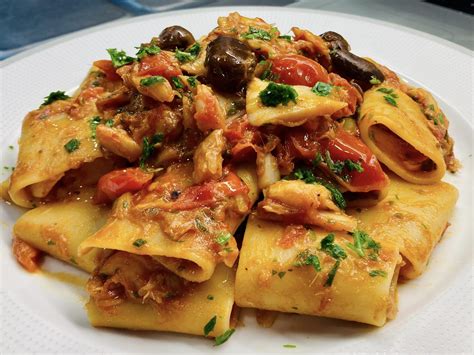 Paccheri All Ischitana La Vera Ricetta Del Pi Antico Ristorante Dell