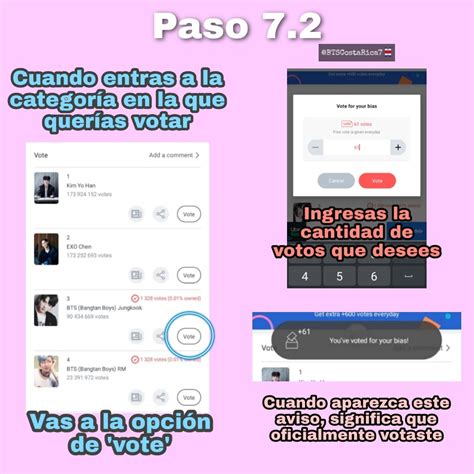 Bts Costa Rica On Twitter Army Bts Twt Tutorial De C Mo Votar En