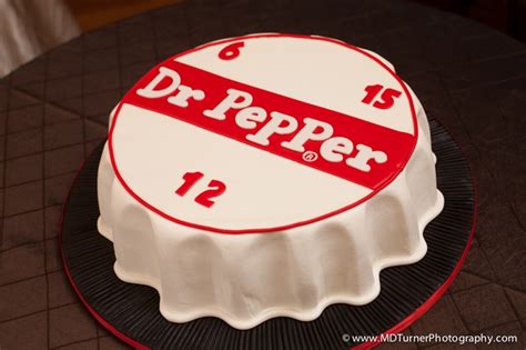 Cute Dr Pepper Bottle Cap Grooms Cake Houston Wedding Photography