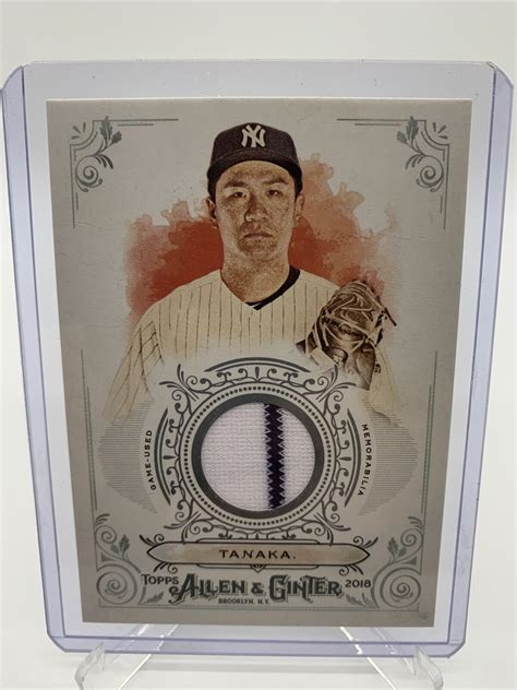 Topps Allen Ginter Masahiro Tanaka Game Used Relic Full Size Ebay