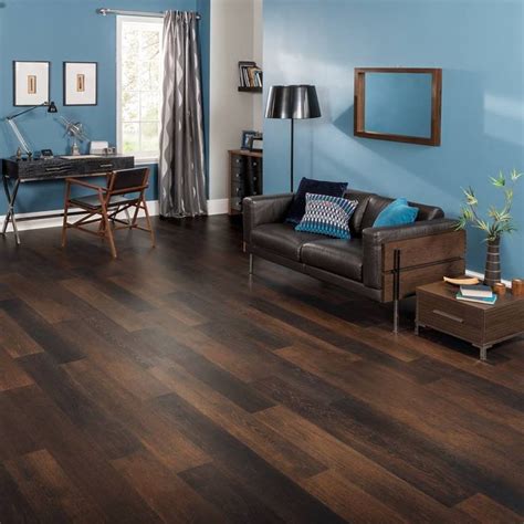 Dark Natural Wood Effect Planks Luxury Vinyl Flooring Flooring Vinyl Flooring Kitchen