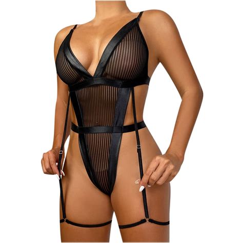 Qucoqpe Plus Size Lingerie For Women Sexy One Piece Erotic Lingerie