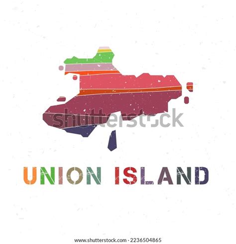 Union Island Map Design Shape Island Stock Vector (Royalty Free ...