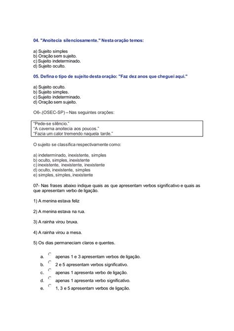 Atividades De Recupera O Final 8 Ano PDF