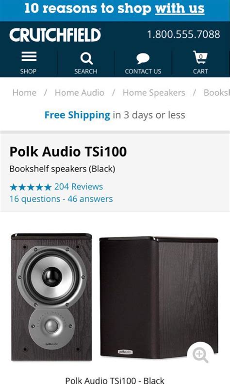 Polk Audio Tsi Bookshelf Speakers For Sale Audio Soundbars