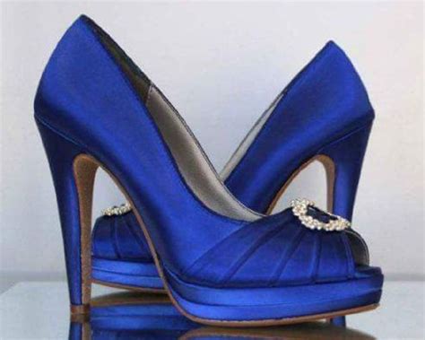 Zapatillas En Color Azul Foro Moda Nupcial Bodas Mx