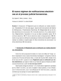 El nuevo régimen de notificaciones electróni cas el nuevo r 233