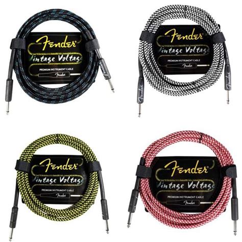 Jual Kabel Jack Fender 3 Meter Vintage Voltage Red Kabel Gitar Dan Bass