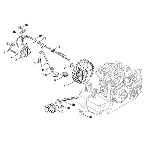 Stihl ms290 chainsaw parts diagram