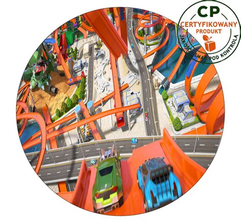 Opłatek na tort Hot Wheels Arena pl