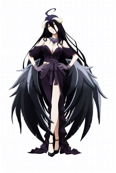 Overlord Albedo Viste Un Hermoso Vestido Para Una Ilustraci N