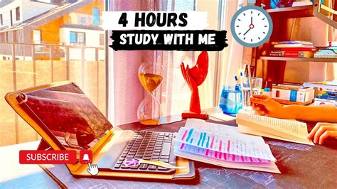 4 Hours Study With Me Timer Countdown Background Noise 10 Minutes