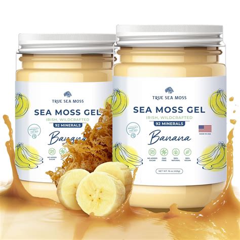 Trueseamoss Wildcrafted Irish Sea Moss Gel Nutritious Organic Raw Seamoss Rich In