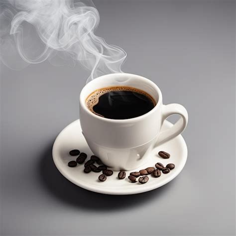 Premium AI Image Cup Of Hot Coffee Generated By Ai