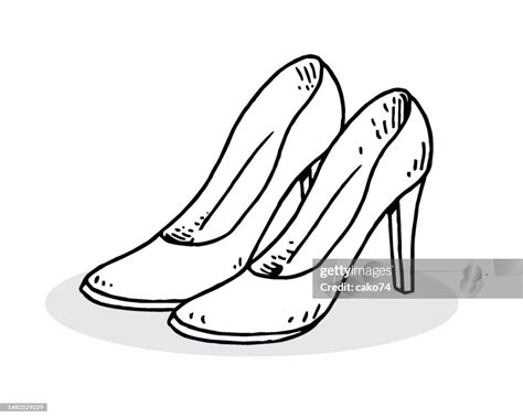 Hand Drawn High Heels Illustration High Res Vector Graphic Getty Images