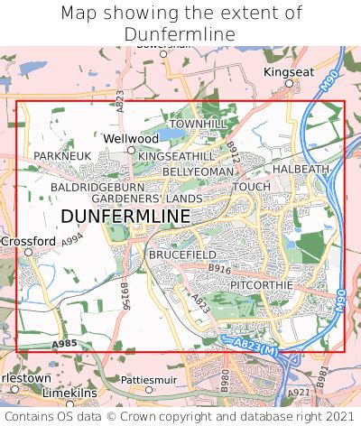 Where is Dunfermline? Dunfermline on a map