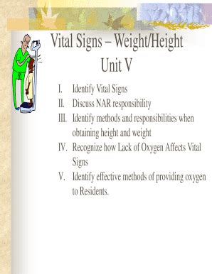 Fillable Online Vital Signs Weight Height Fax Email Print PdfFiller