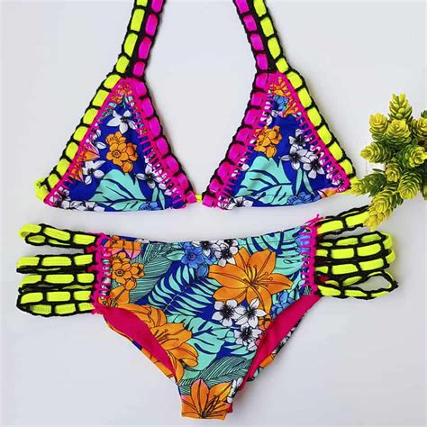 Traje De Ba O En Tejido Crochet Talla S Bikini Somos Coquetas