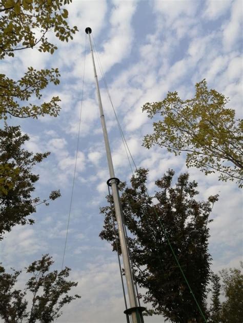 New Version 12 Meter Telescopic Mast Hand Winch Mast For Light Tower