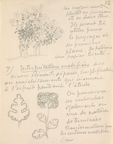 Arbuste feuille et fleur Eugène Grasset Musée d Orsay