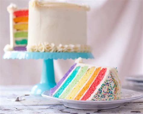 Rainbow Layer Cake Recipe Easy Gf Recipes