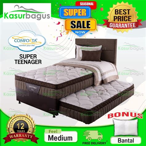 Jual Comforta Kasur Sorong Super Teenager 2 In 1 Full Set 120 100 90