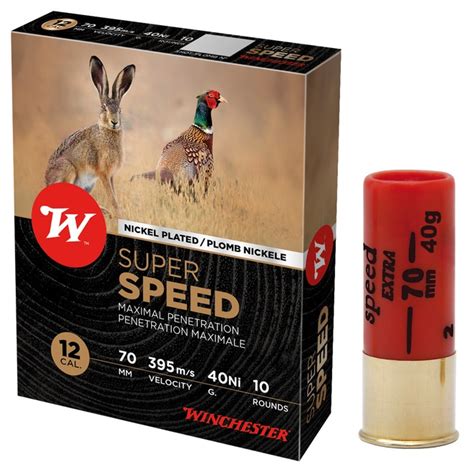 Cartouches WINCHESTER Super Speed 40gr Cal 12 70 N4 Boite De 10