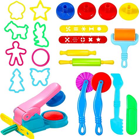 22 Pcs Play Dough Tools Kit For Kids Birthday Party Favors Toys For 3