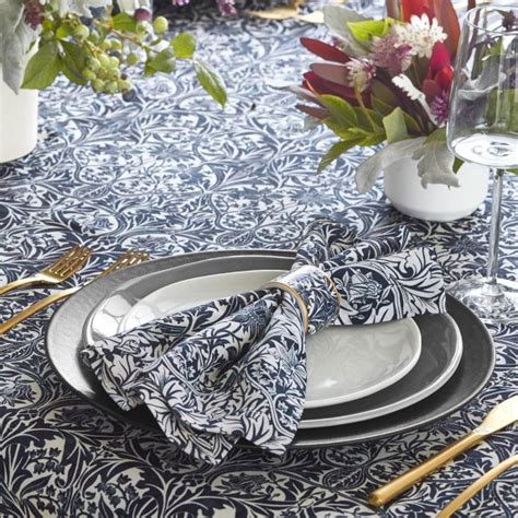 Williams Sonoma X Morris And Co Tablecloth Williams Sonoma