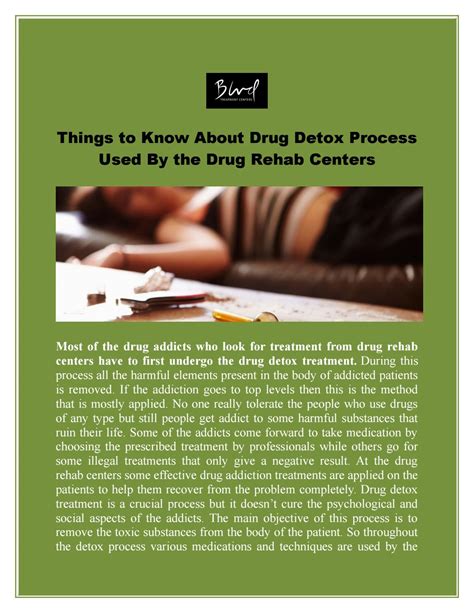 Things To Know About Drug Detox Process Used By The Drug Rehab Centers