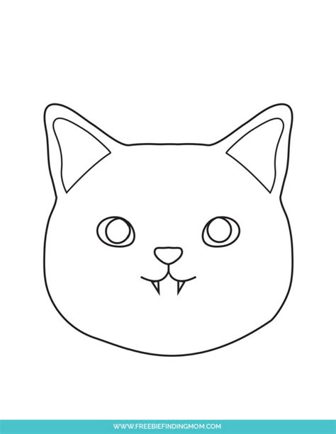 Cute Cat Pumpkin Stencil