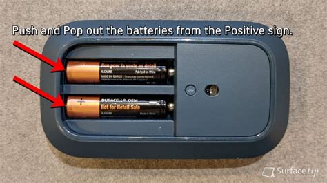 How to replace batteries on your Surface Mobile Mouse