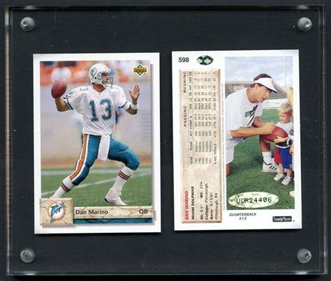 Lot Detail Upper Deck Signed Dan Marino Two Card Limited Edition