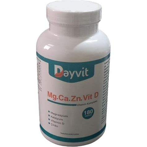 dayvit kalsiyum magnesium vitamin  cinko  tablet fiyati