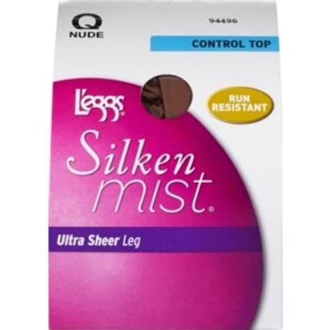 L Eggs Silken Mist Ultra Sheer Leg Control Top Run Resistant Nude Q Pair Instacart