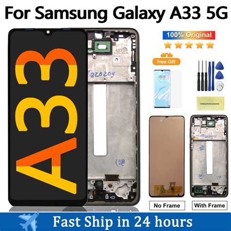 Original Super Amoled Display For Samsung Galaxy A33 5g Lcd Display Touch Screen Digitizer