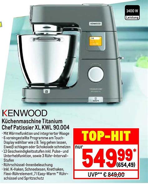 Kenwood K Chenmaschine Titanium Chef Patissier Xl Kwl Angebot