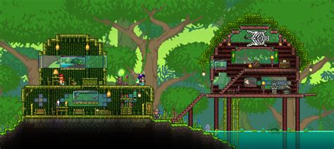 Oasis And Jungle Houses I Made In A Terraria Cool Things