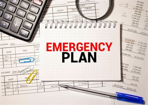 Premium Photo Handwriting Announcement Text Showing Emergency Plan