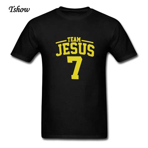 XS 3XL Team Jesus T Shirt Men Summer Short Sleeve Crew Neck T Shirts ...