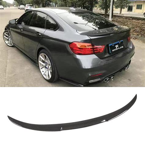 Rear Trunk Spoiler For BMW 4 Series F36 Gran Coupe 2014 2019 Carbon