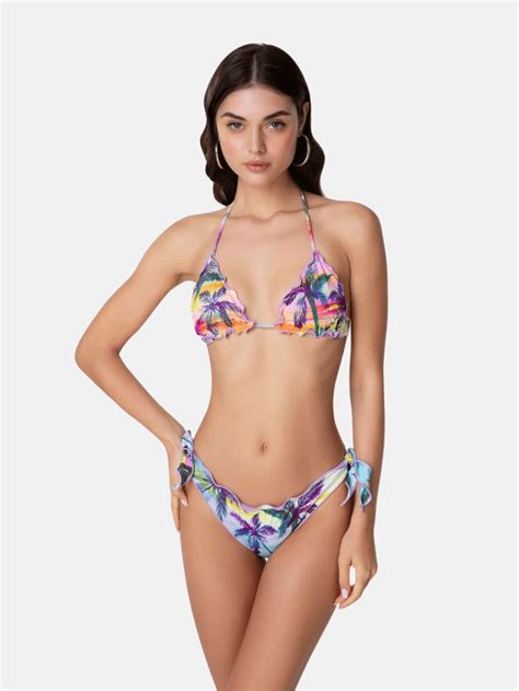 F K Bikini Triangolo Sbambolato Costumi Donna Nencini Sport