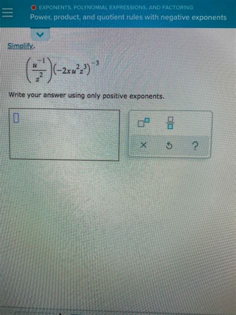 Solved O Exponents Polynomial Expressions And Factoring