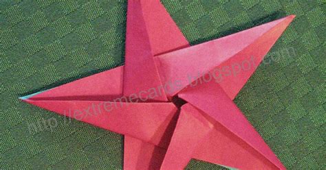 Extreme Cards and Papercrafting: Five Pointed Origami Star