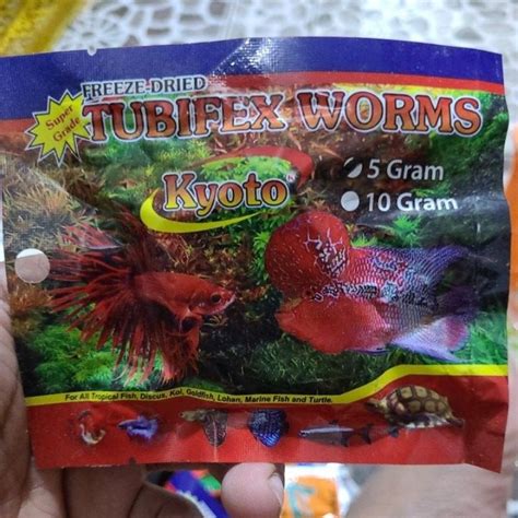 Jual Cacing Kering Pakan Ikan Kura Tubifex Worms Shopee Indonesia