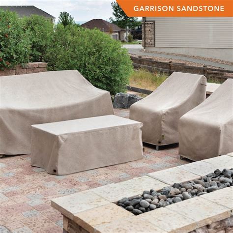 Modern Leisure Sandstone Polyester Loveseat Patio Furniture Cover at ...