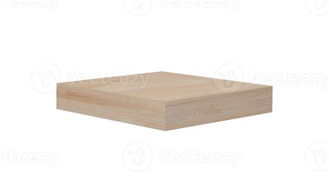 3d Rendering Wooden Plank Isolated On Transparent Background Png File