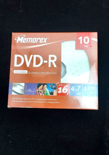 Memorex Dvd R Pack X Gb Recordable Min With Cases New